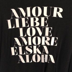 black graphic t-shirt